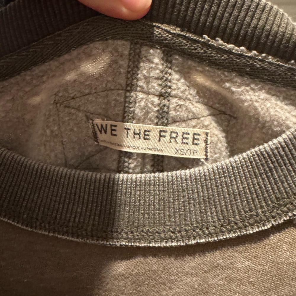 We The Free womens olive green  Crewneck Sweater